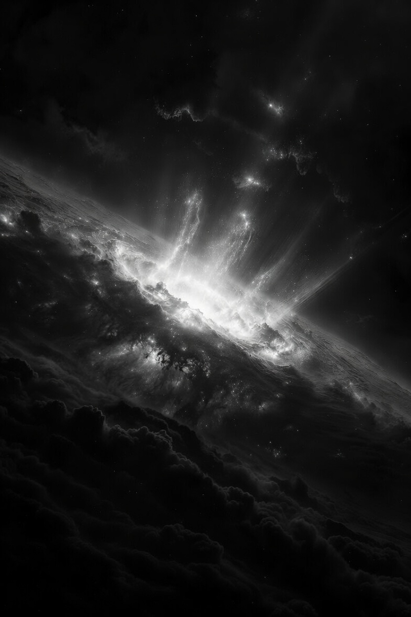 light from dark — artwork by Bens Antora