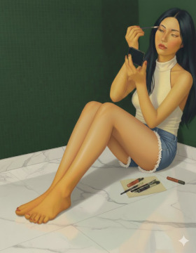 little aja — artwork by Bens Antora