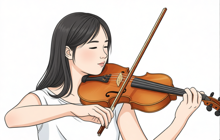 violinist — artwork by Bens Antora